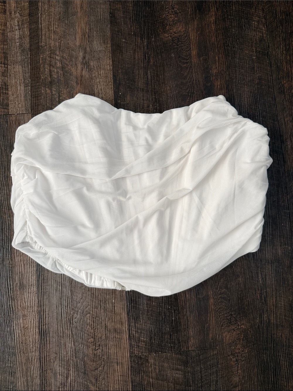 White corset top